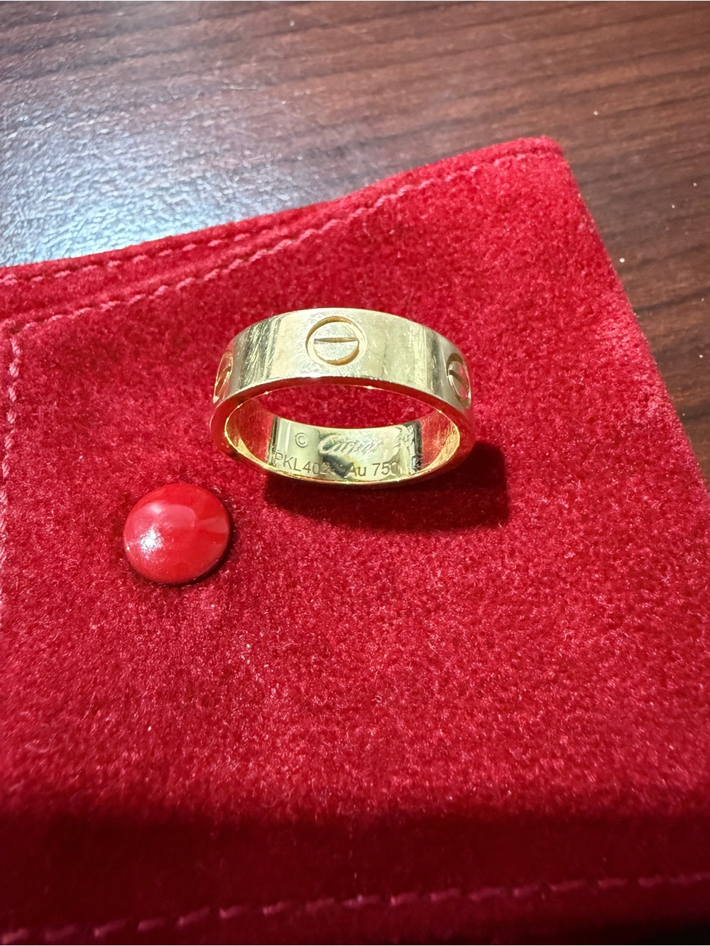 Cartier Gold Ring with Screw Motif